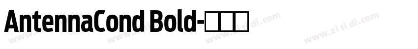 AntennaCond Bold字体转换